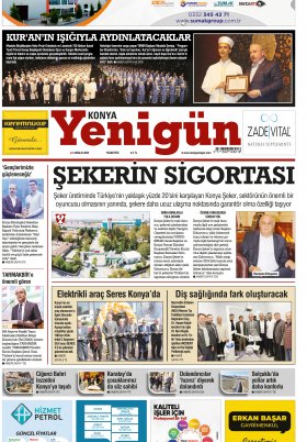 Konya Yenigün Gazetesi - 05.12.2022 Manşeti