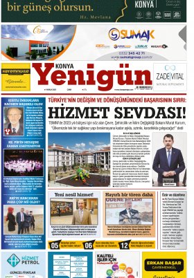 Konya Yenigün Gazetesi - 09.12.2022 Manşeti
