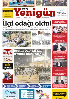 Konya Yenigün Gazetesi - 28.01.2023 Manşeti