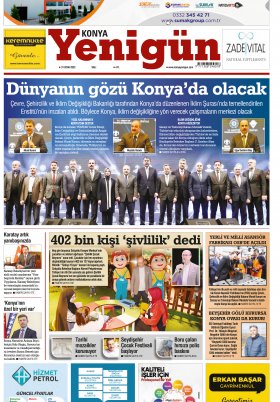 Konya Yenigün Gazetesi - 31.01.2023 Manşeti