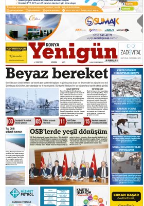 Konya Yenigün Gazetesi - 01.02.2023 Manşeti