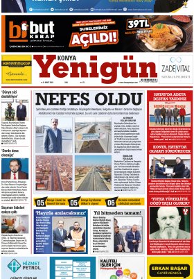 Konya Yenigün Gazetesi - 21.03.2023 Manşeti
