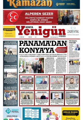 Konya Yenigün Gazetesi - 27.03.2023 Manşeti