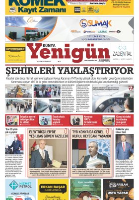 Konya Yenigün Gazetesi - 17.01.2022 Manşeti