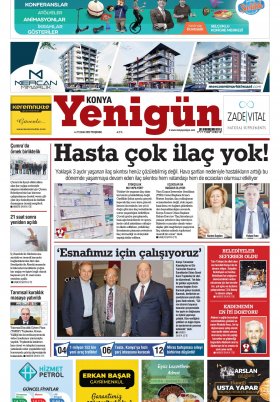 Konya Yenigün Gazetesi - 27.01.2022 Manşeti