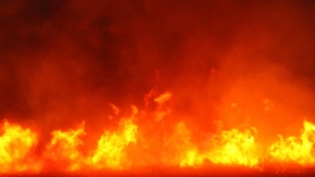 Beyşehir Gölü kıyısında 12 farklı noktada çıkan sazlık yangını söndürüldü